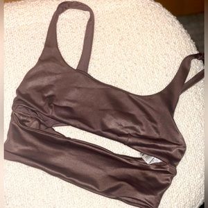 Alo Yoga Slit Bra Top - Purple - XS/S